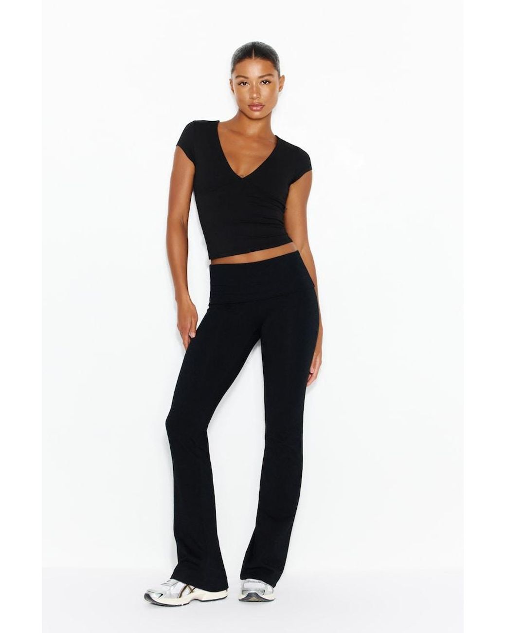 Garage Black Sleek Plunge T-Shirt