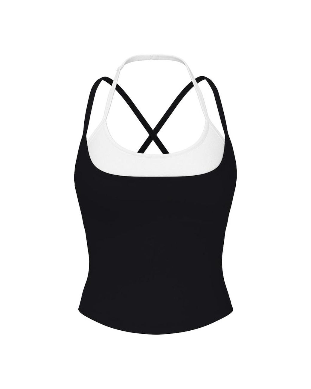 Garage Black Active Layered Tank Top