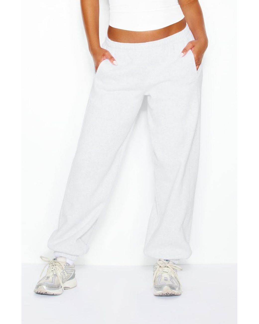 Garage White Ultrafleece Super Joggers
