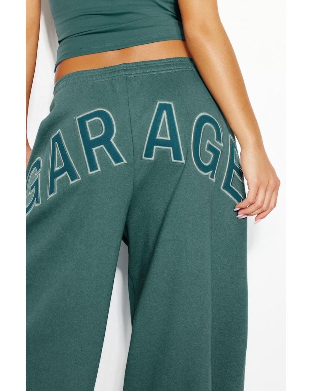 Garage Green Ultrafleece Barrel Leg Sweatpants