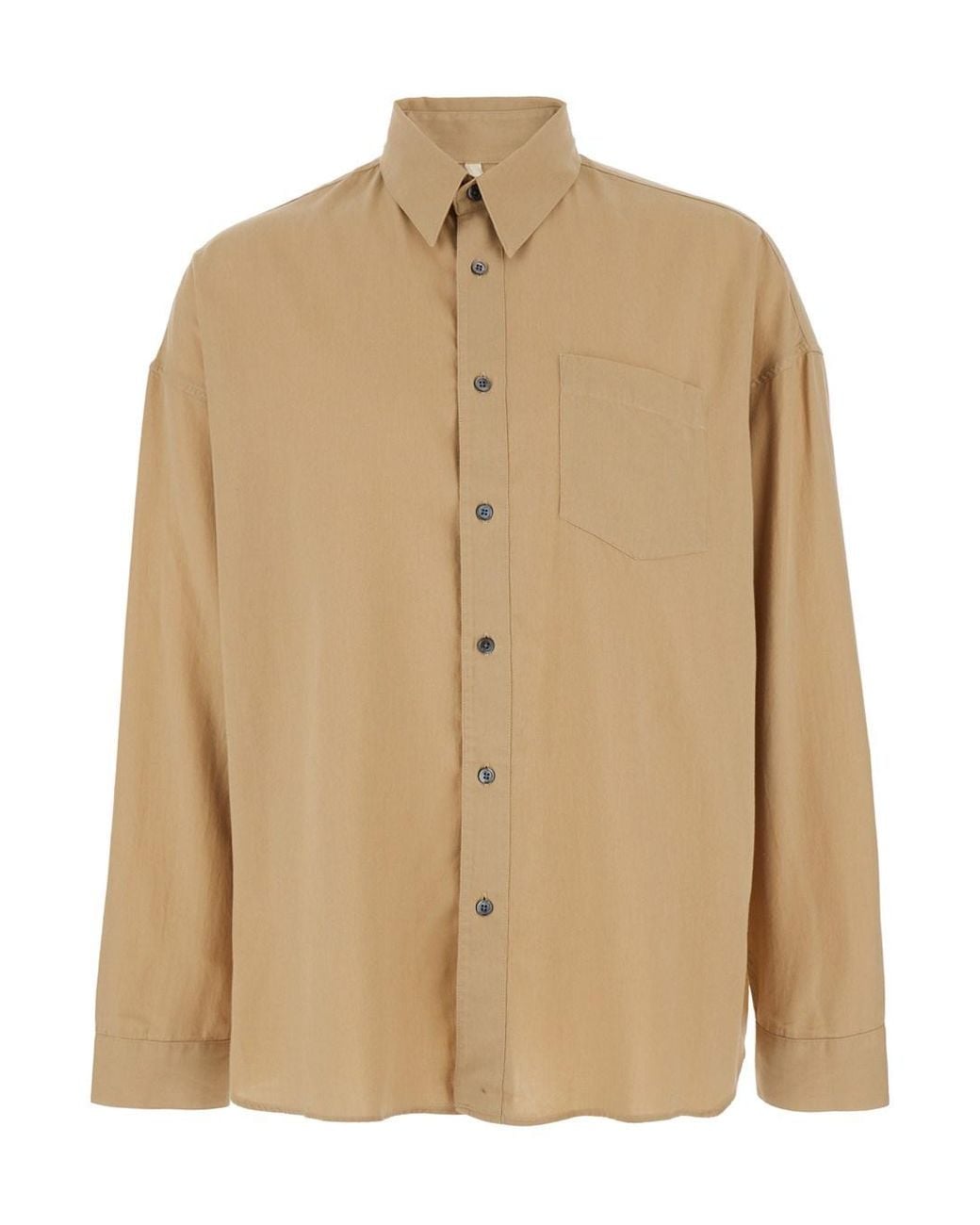 sunflower Natural 'Stable' Shirt With Classic Collar And Dropped Shoulde for men