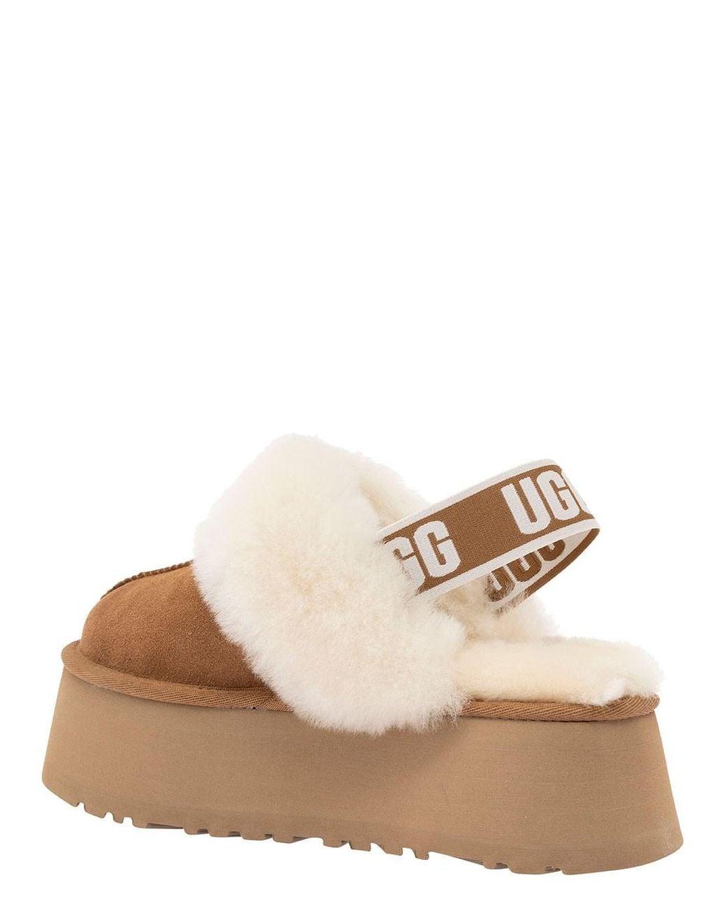 Ugg Natural Leather Mini Sandals With Eva Outsole