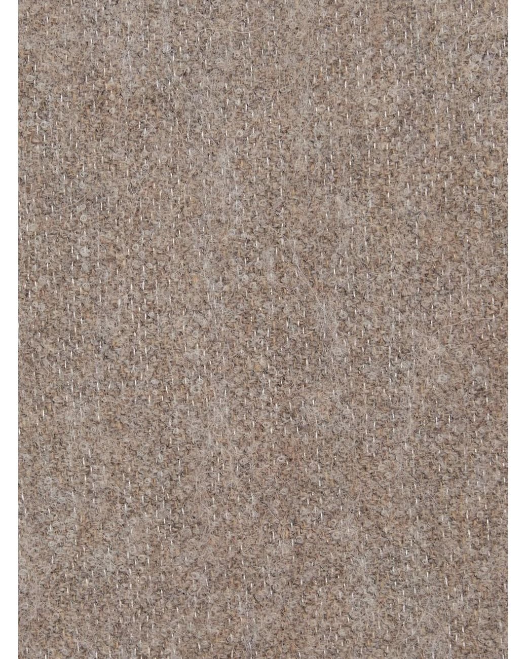 Brunello Cucinelli Gray Brunello Cucinelli Wool And Cashmere Blend Scarf