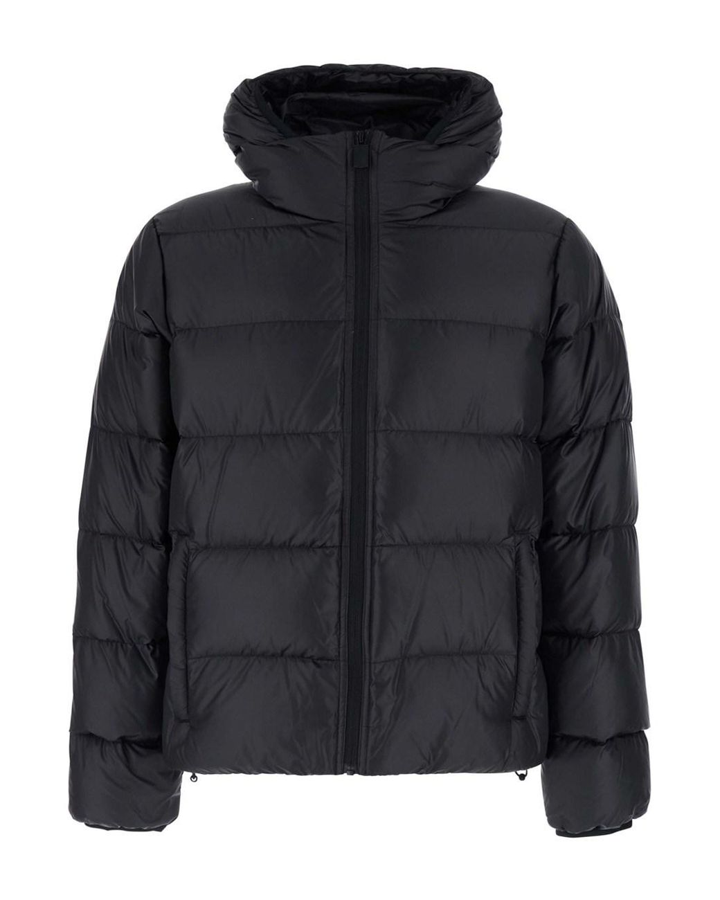 Aspesi Black Puffer Jacket Tech Fabric Polyester Padded & Down for men
