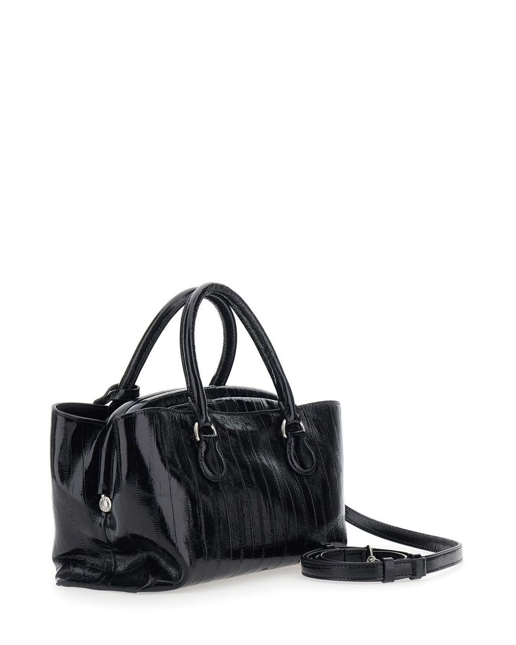 OSOI Black 'Shell Brot' Mini Shoulder Bag With Adjustable And Removabl