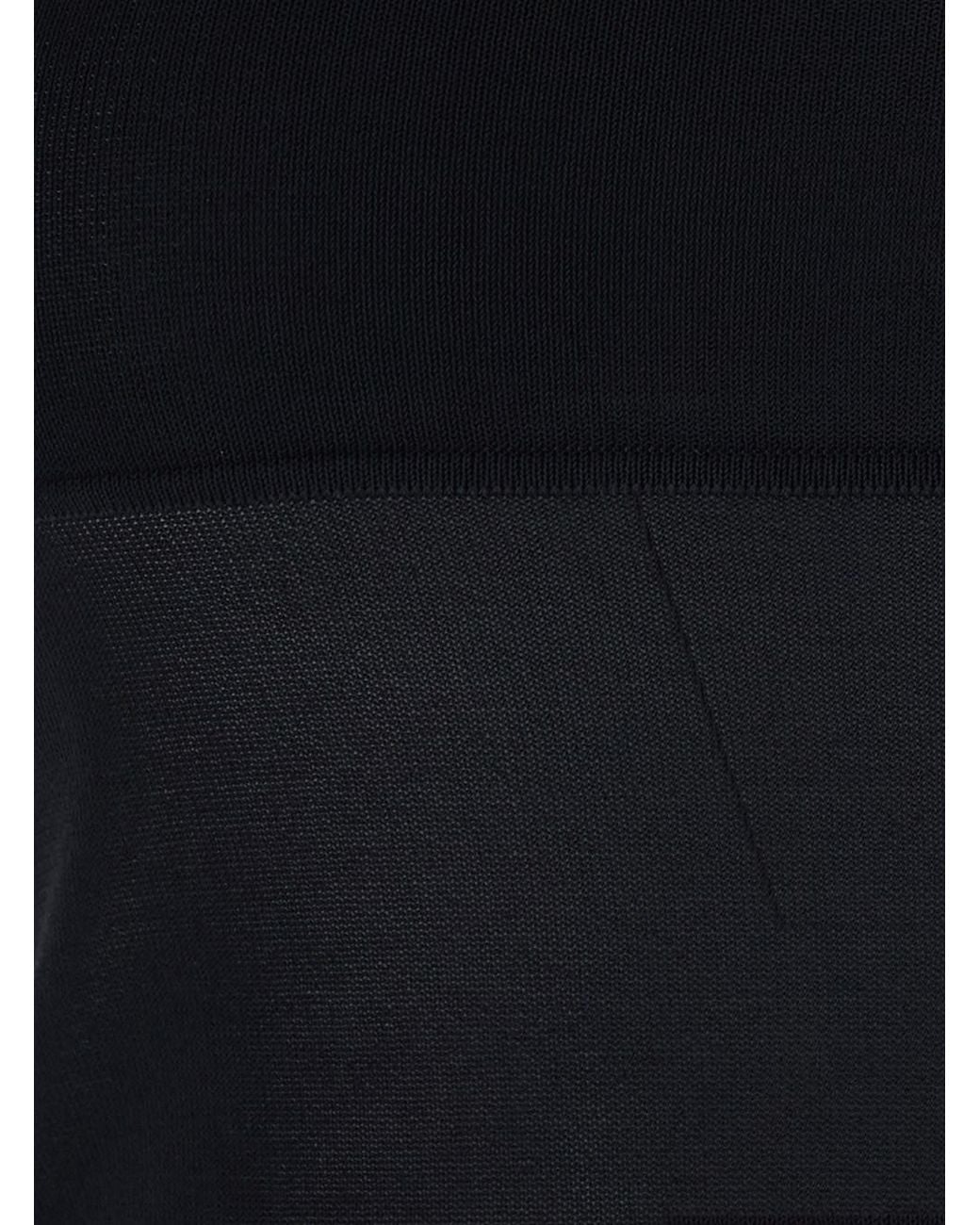 Max Mara Black Top With Round Neck Viscose Tops