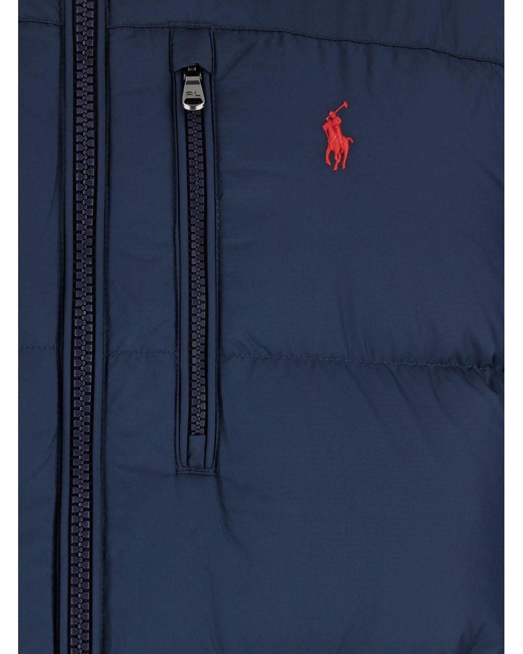 Polo Ralph Lauren Blue Puffer Jacket Tech Fabric for men