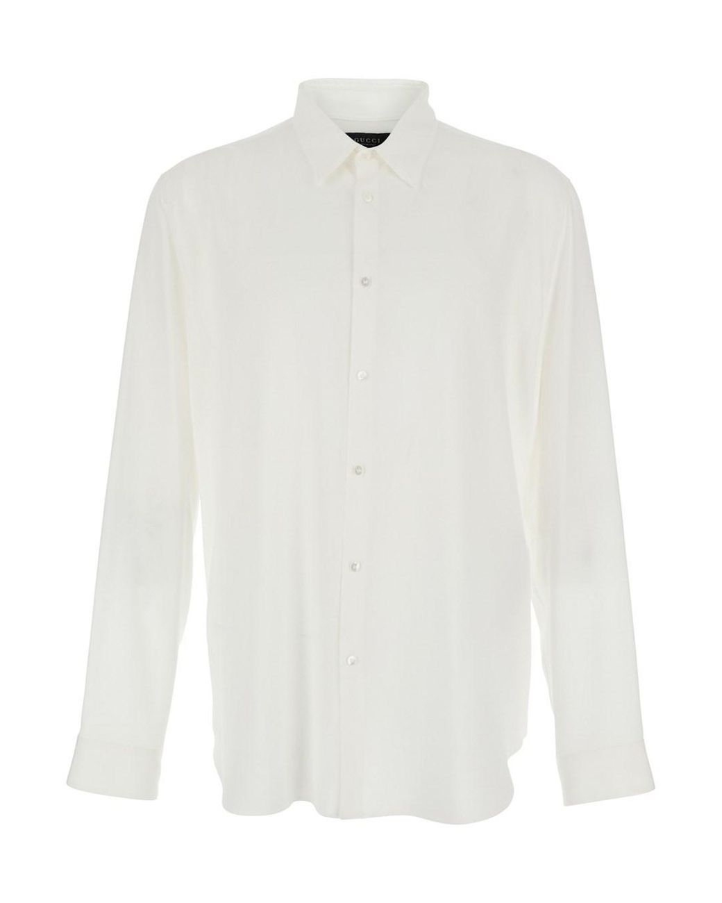 Gucci White Shirt Narcisista Silk for men