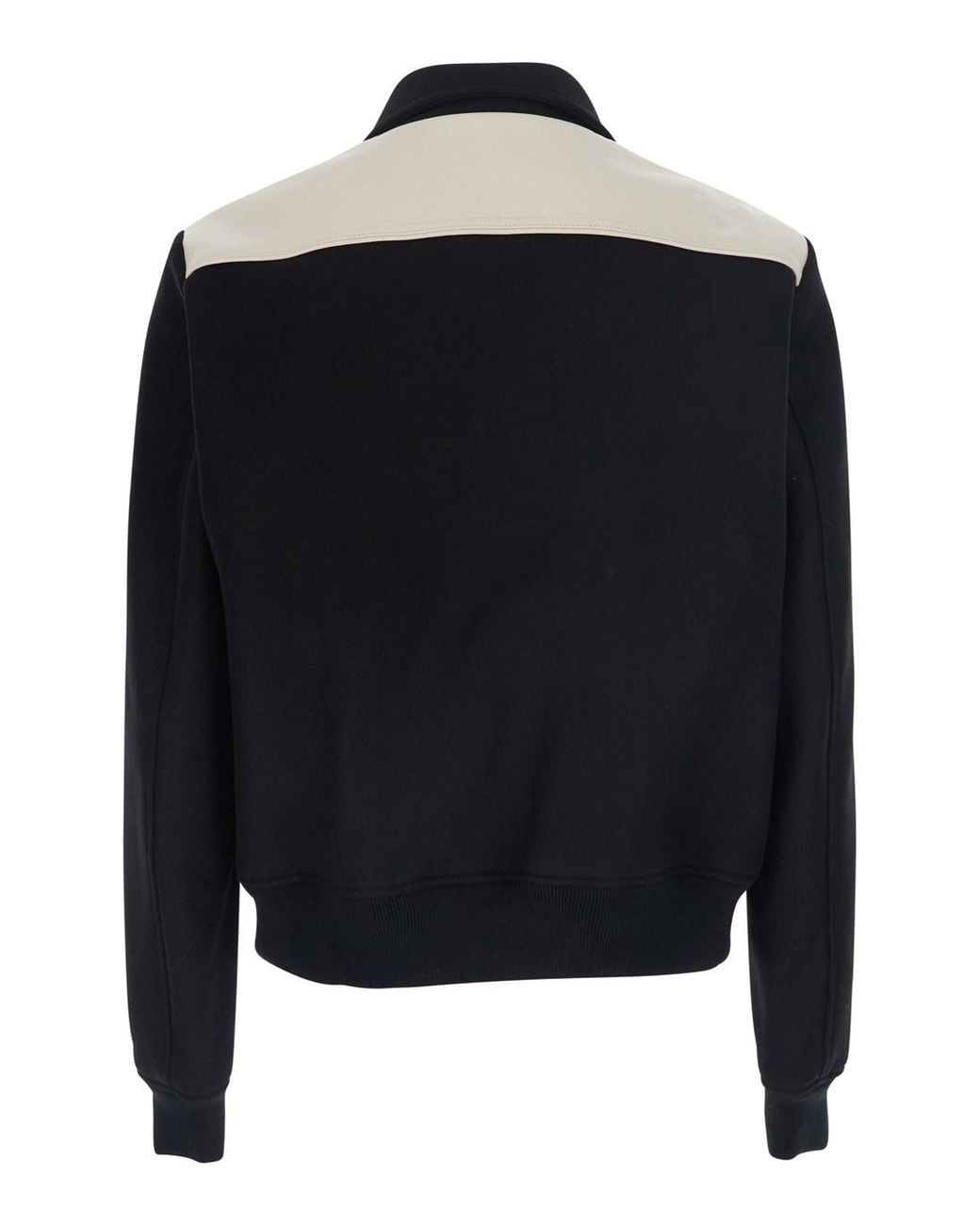 Amiri Black Jacket With Classic Collar And Logo Patch On The Front In for men