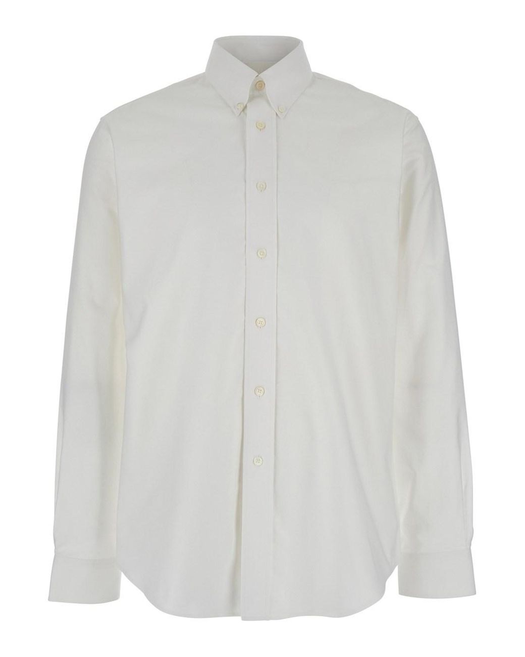 Givenchy White Regular Solid Shirts for men