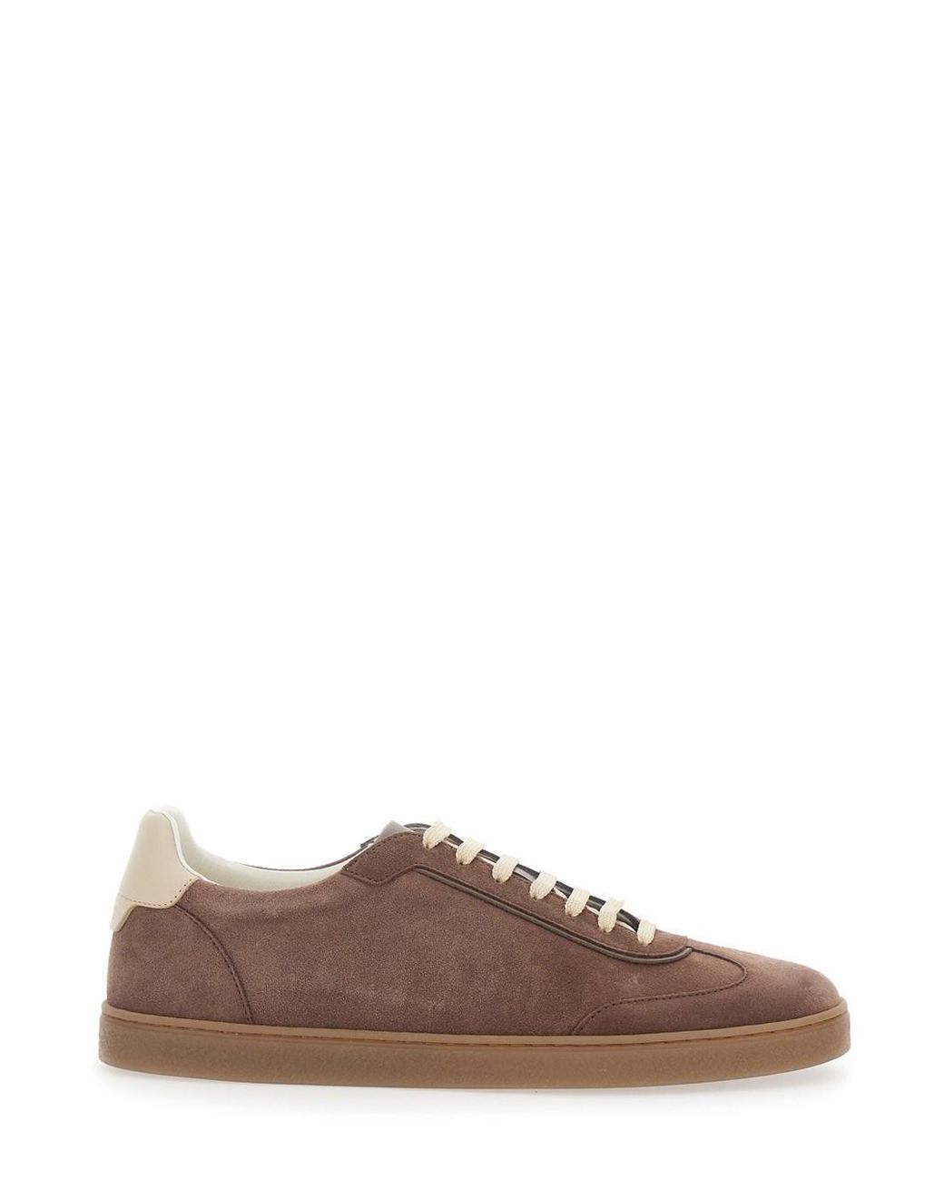 Brunello Cucinelli Brown Low-Profile Sneakers for men