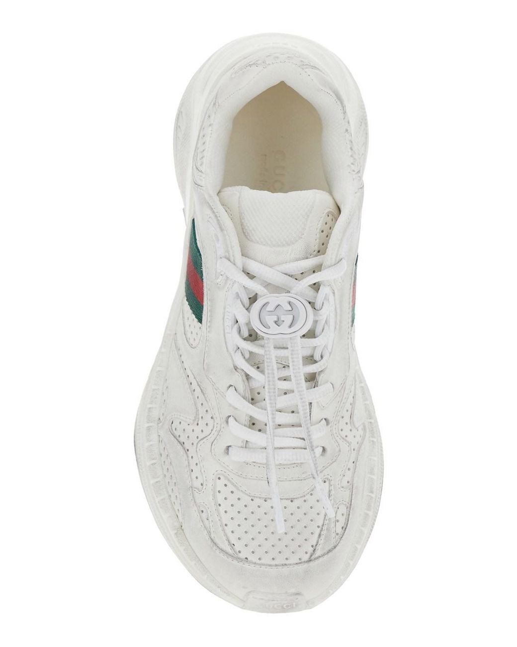 Gucci White Low Top Sneaker Leather Calf Trainers