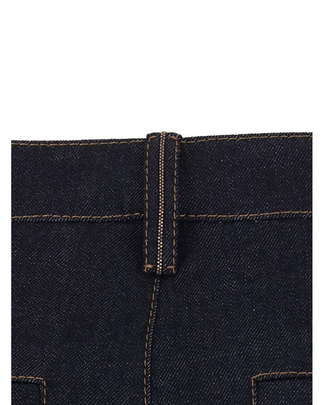 Brunello Cucinelli Blue 100% Cotton Jeans