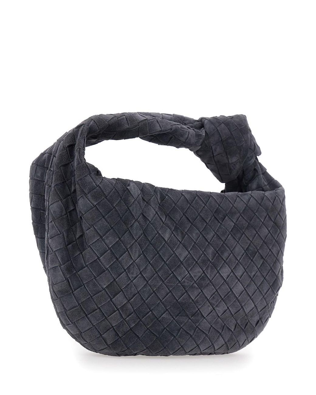 Bottega Veneta Blue 'Jodie' Shoulder Bag With Intreccio Motif