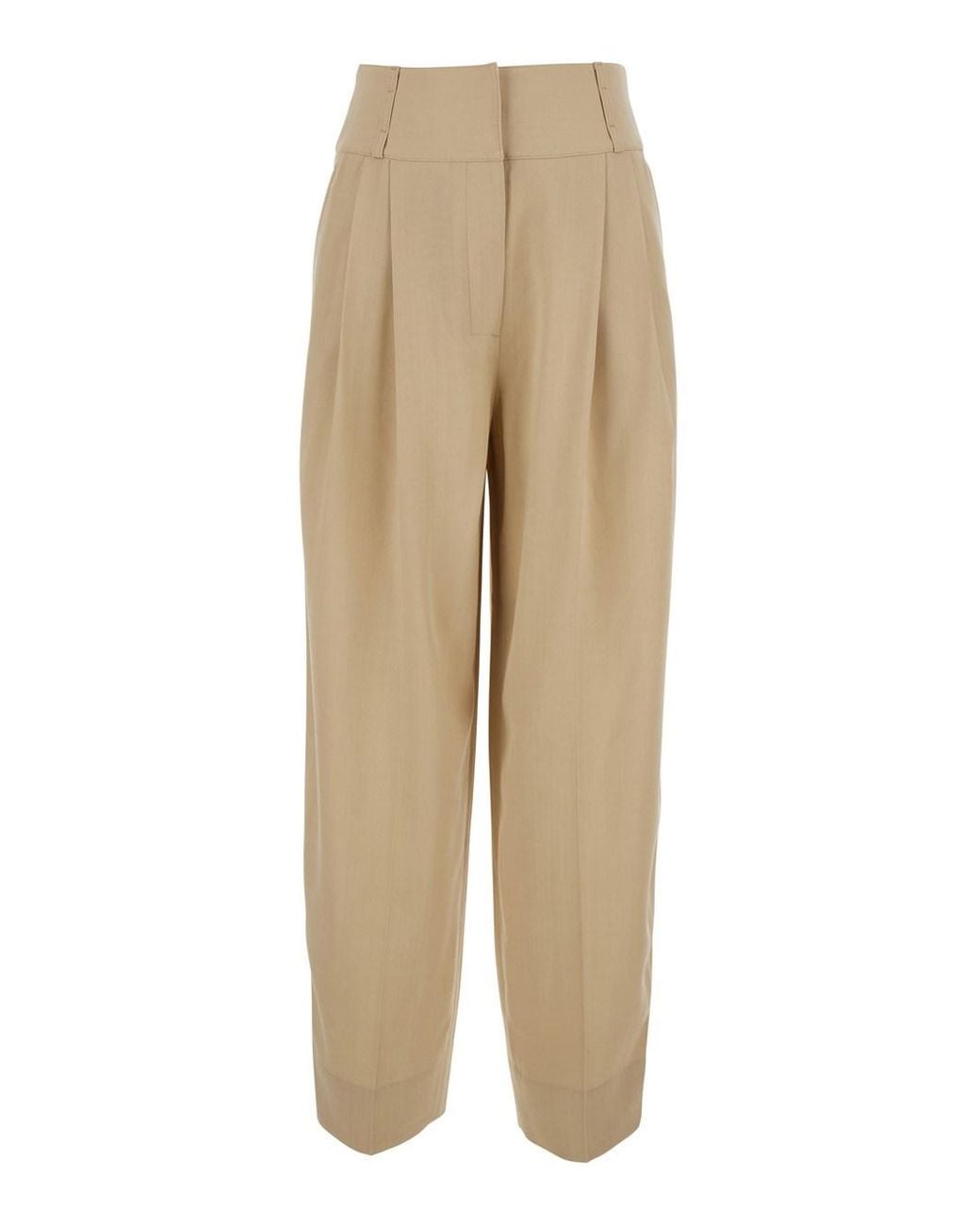 Totême Natural Trousers Draped Balloon