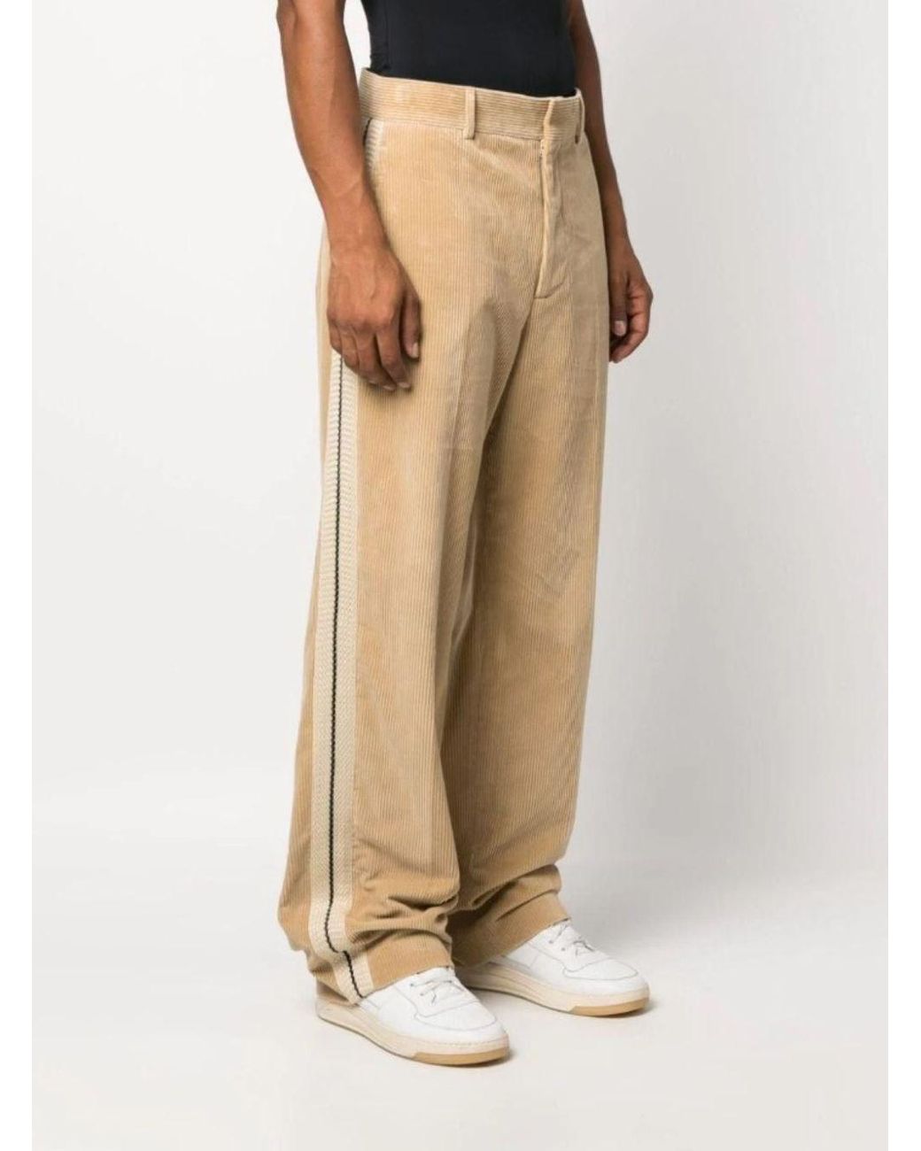 Palm Angels Natural Pantalone Velluto Look for men
