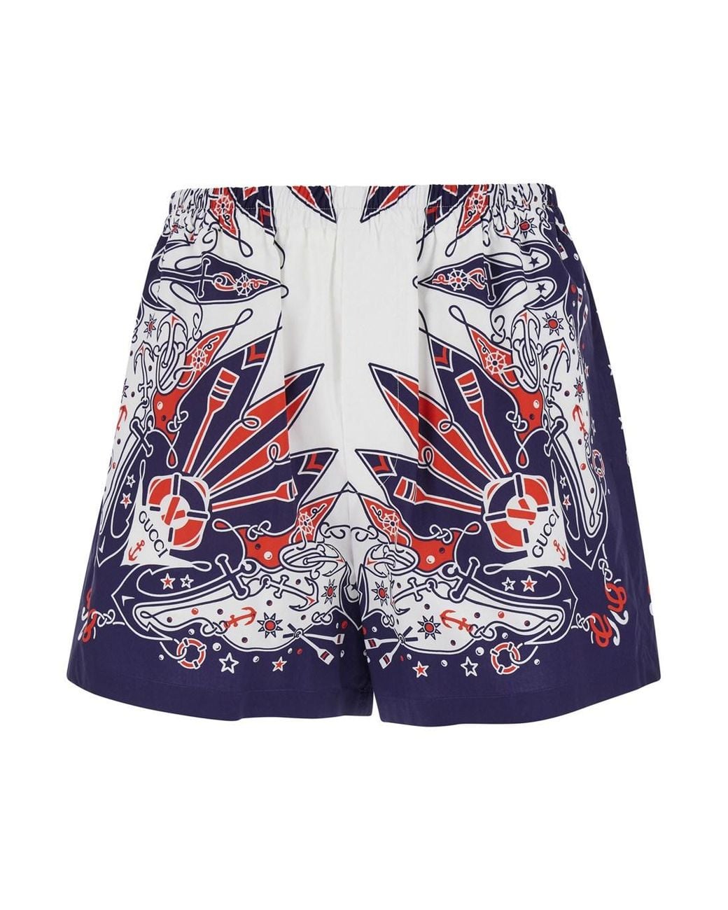 Gucci Multicolor Bandana Print Cotton Short, Ready-To-Wear for men