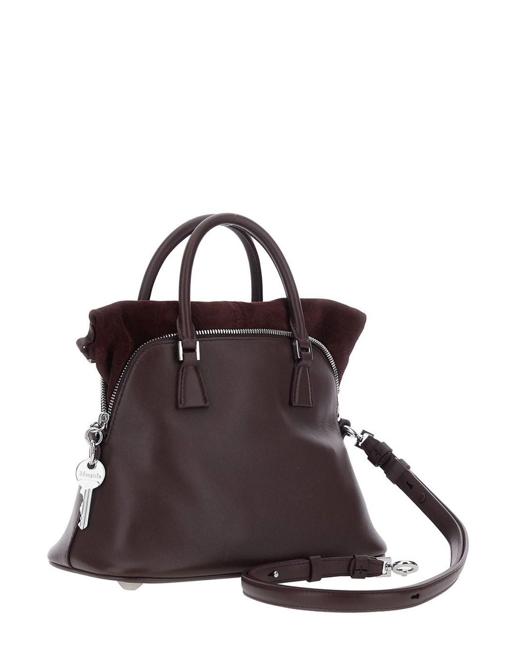 Maison Margiela Brown Handbag With Adjustable And Removable Shoulde