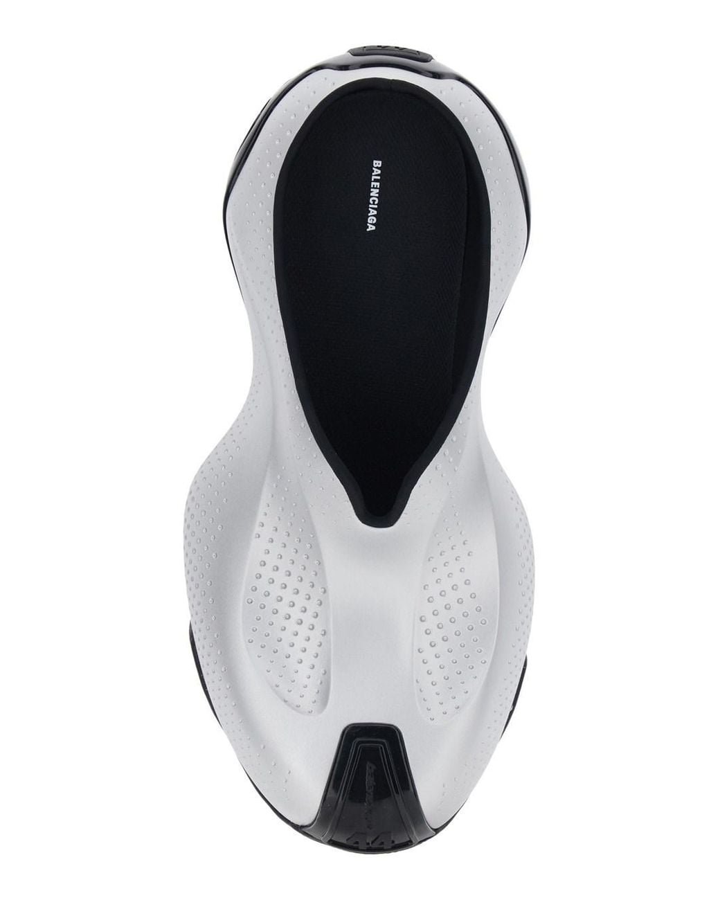 Balenciaga White Oversized Mule With Side Logo And Number On Front And for men