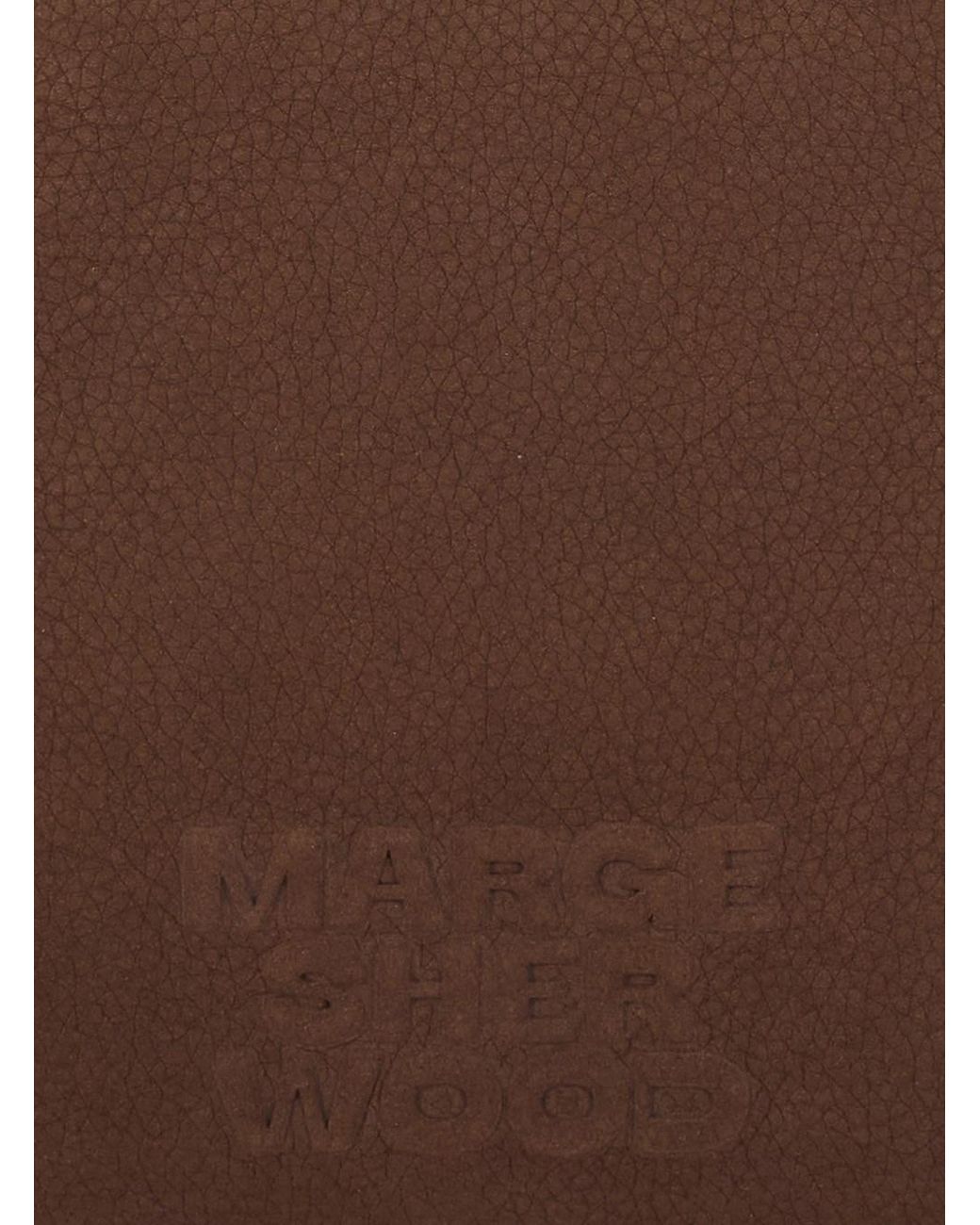 MARGE SHERWOOD Brown 'Soft Boston' Small Shoulder Bag With Two Top Hand