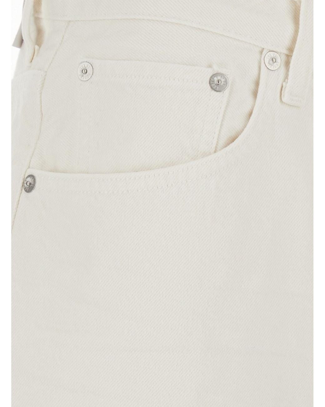 Agolde White Shorts Cotton