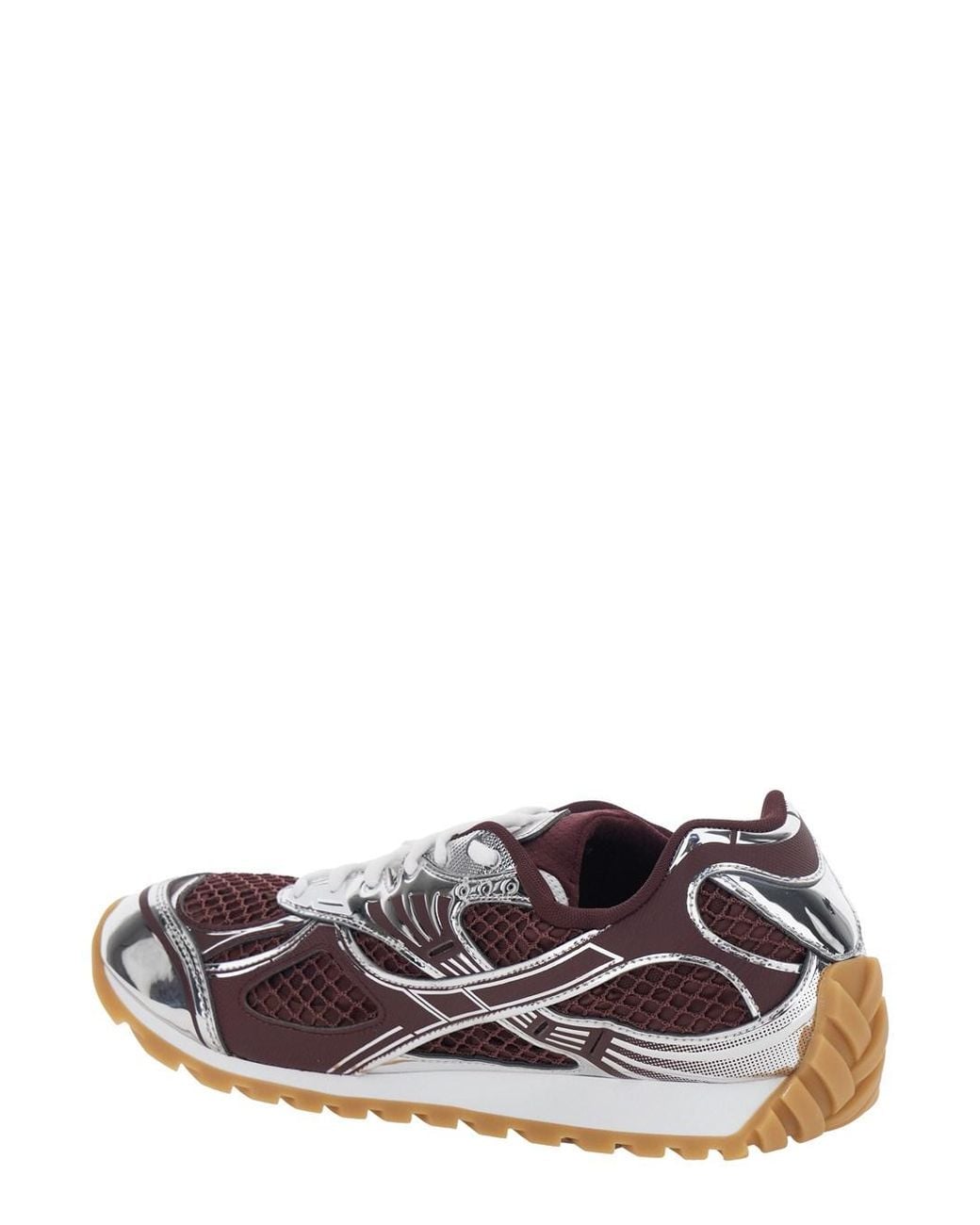 Bottega Veneta White Running Sneaker 'Orbit' With Logo Lettering Detail for men