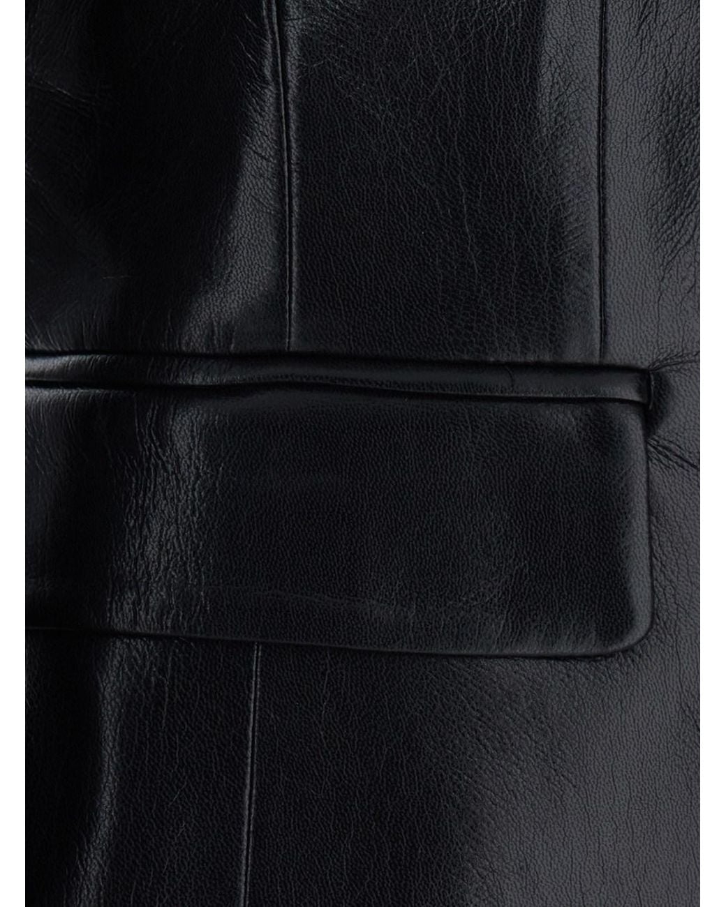 ANDAMANE Black 'Zefira' Jacket With Notched Revers And Crop Design