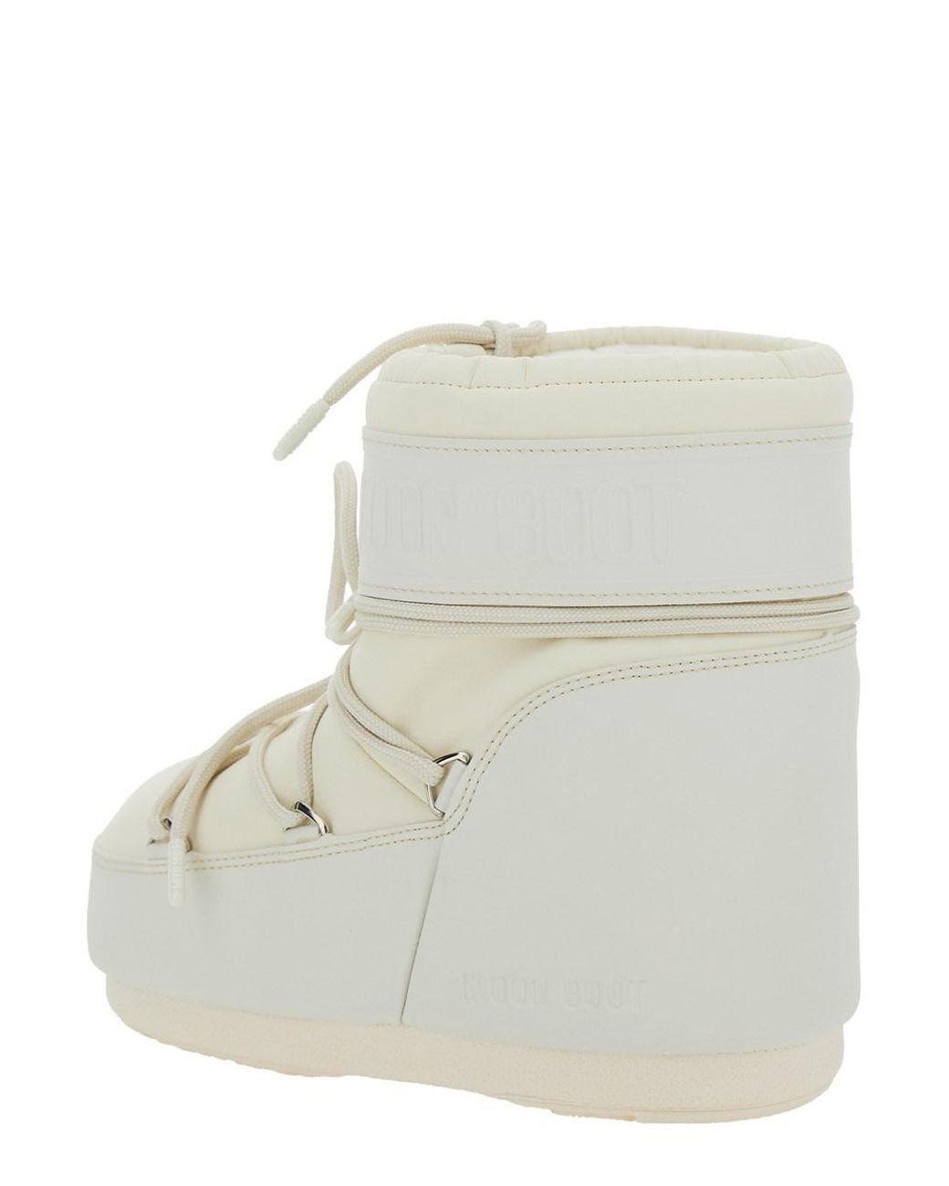 Moon Boot White Snow Boots Tech Fabric