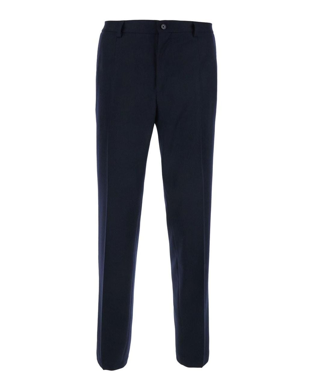 Dolce & Gabbana Blue Dolce & Gabbana Pants With Belt Loops And Back Pockets for men