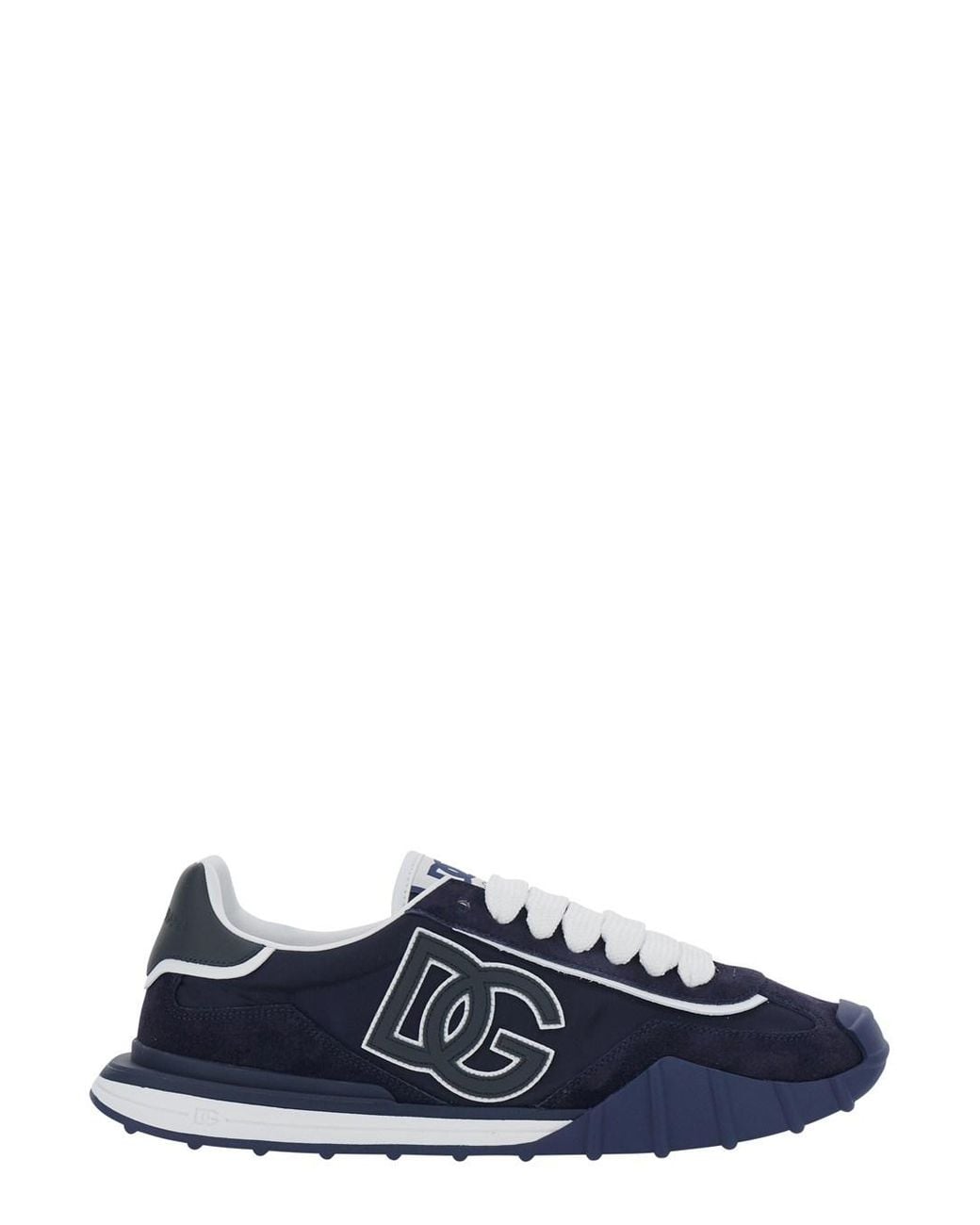 Dolce & Gabbana Blue Sneakers Atletic Suede And Tech Fabric Trainers for men