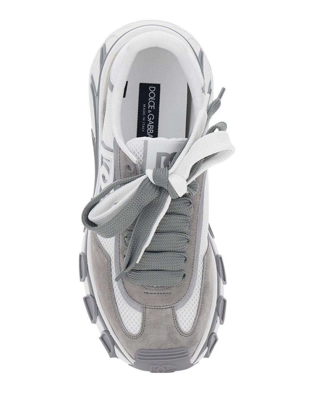 Dolce & Gabbana White Coutryroad Low Top Sneakers Patch Logo On The Tongue And Maxi Side for men