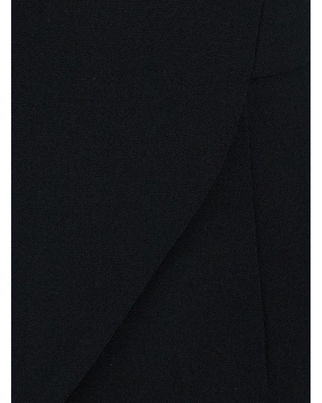 Emporio Armani Black Jumpsuit With Round Neckline And Tail Insert On T