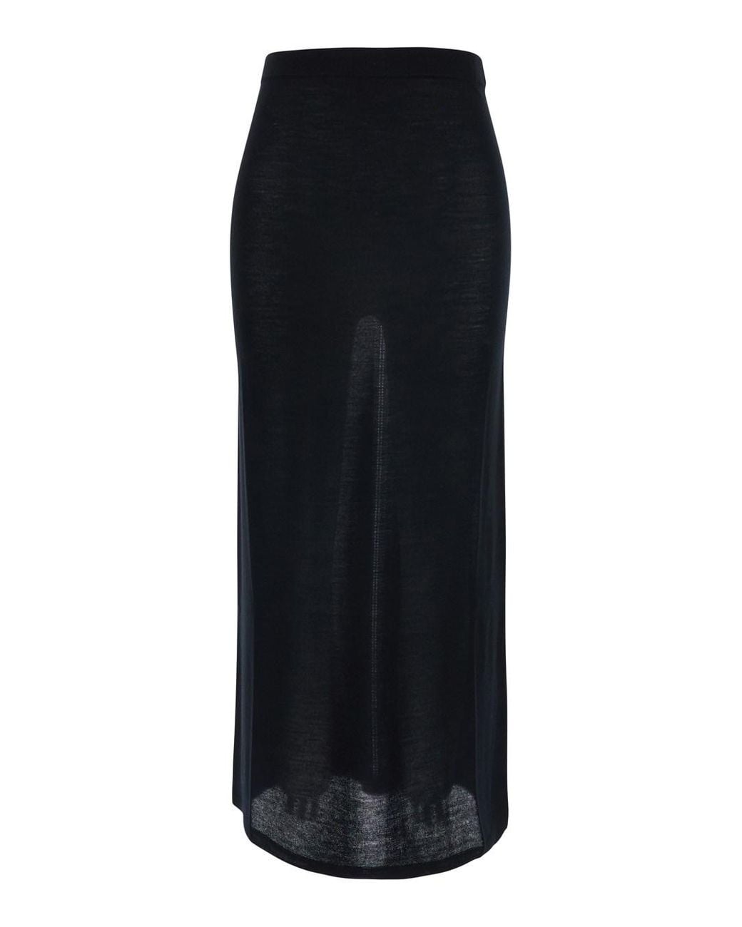 Semicouture Black 'Angie' Skirt With Elasticated Waist