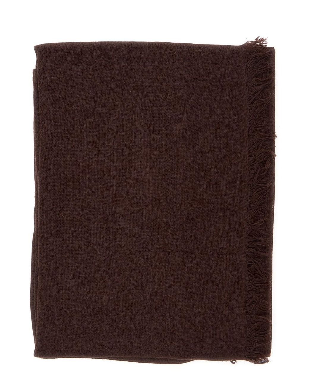 Brunello Cucinelli Brown Designer Scarf