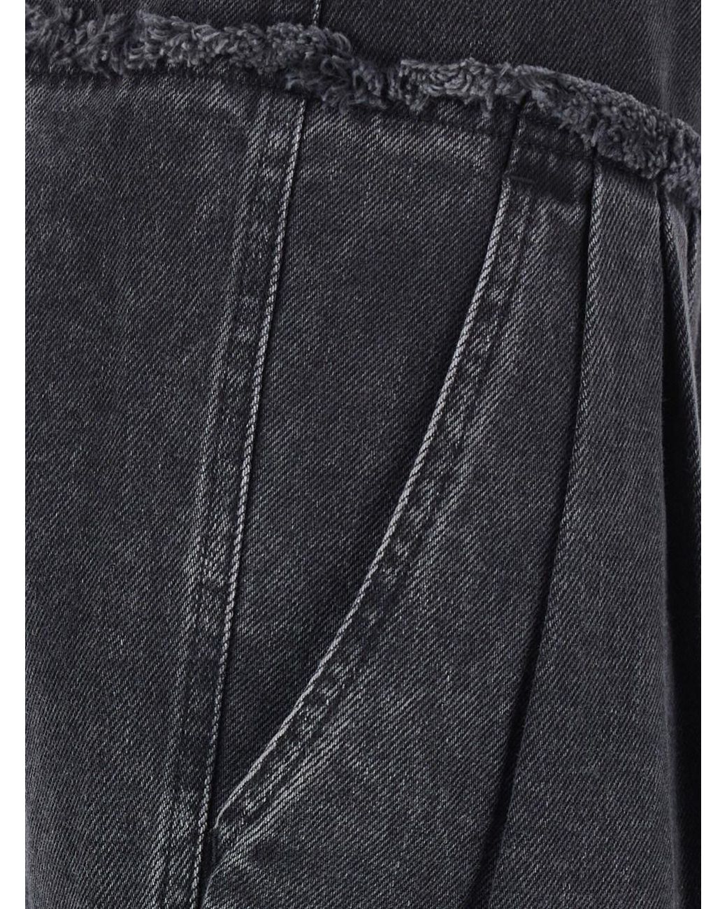 Isabel Marant Blue Pants Iniza-Ga Tech Fabric Trousers