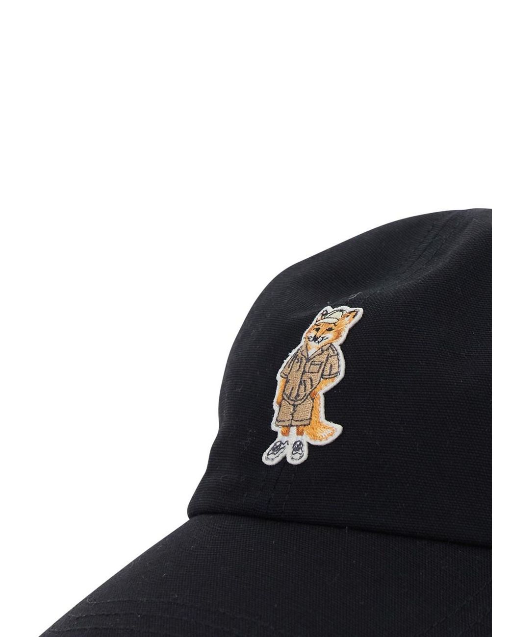 Maison Kitsuné Blue Dressed Fox Cap for men