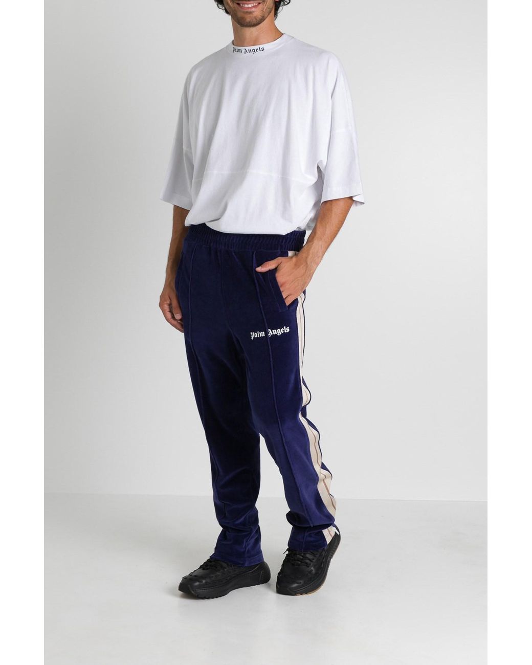 Palm Angels Cotton Chenille Track Pants 