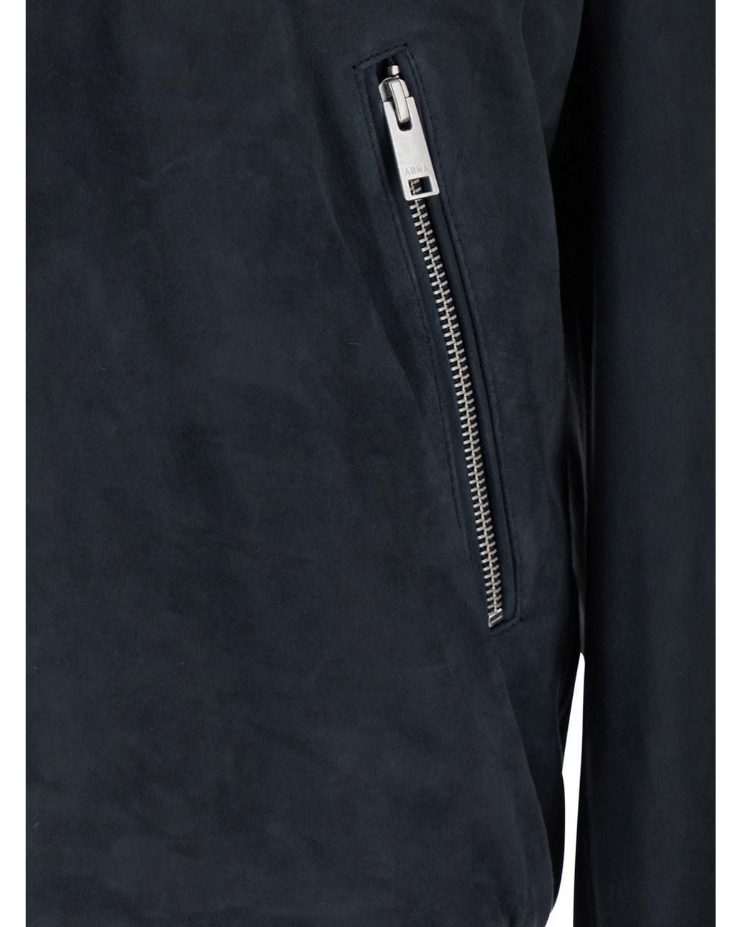 Arma Blue Jacket With Stand-Up Collar for men