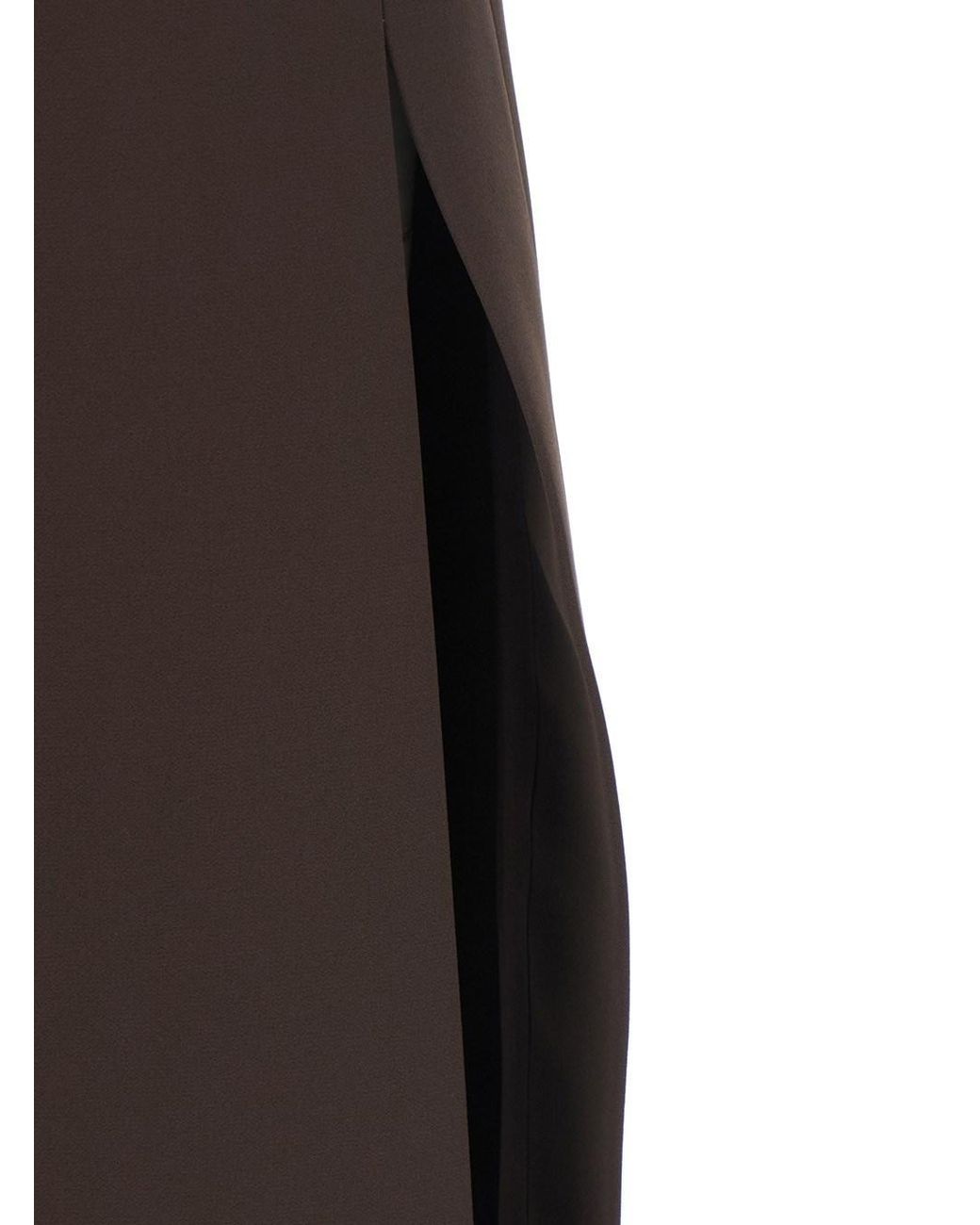 Gonna Con Chiusura Con Zip Sul Retro E Spacchi Laterali di Le Plain in Brown