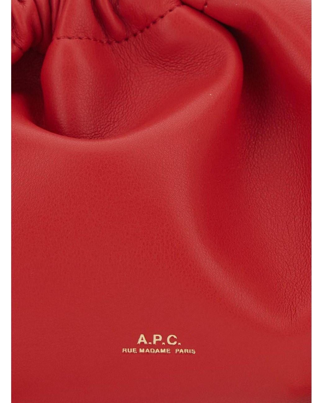 A.P.C. Red Sac Ninon Mini Bags Recycled Material With Leather Effect