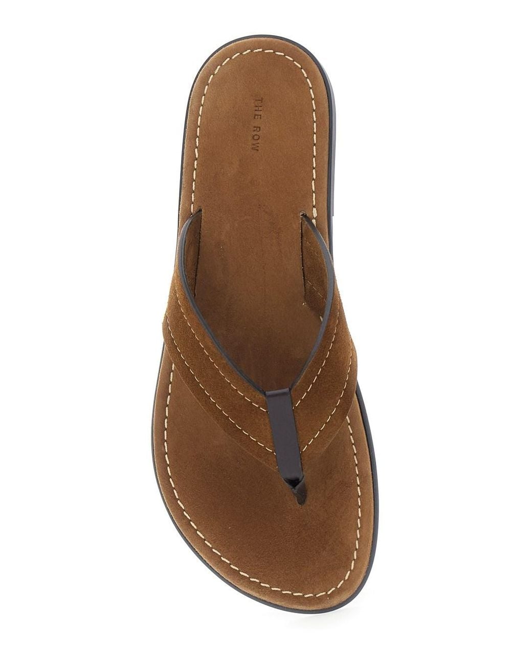 The Row Brown 'Beach Sport 2' Sandals With Thong Design And Contrastin