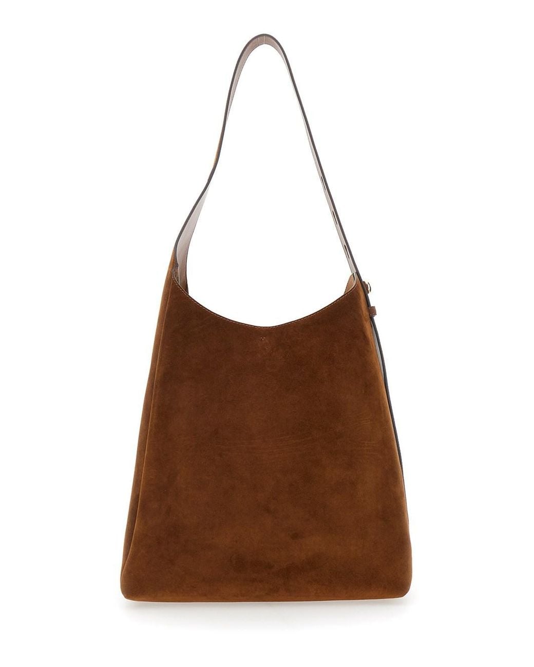 Tory Burch Brown Shoulder Bag 'Romy' With Adjustable Suede Strap