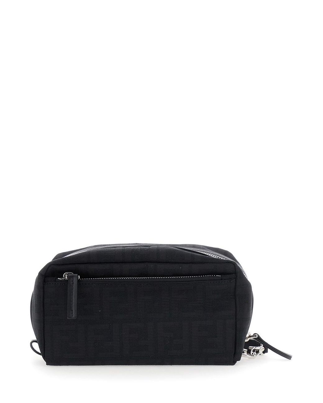 Fendi Black Clutch With Adjustable And Removable Shoulder Strap And Tw for men