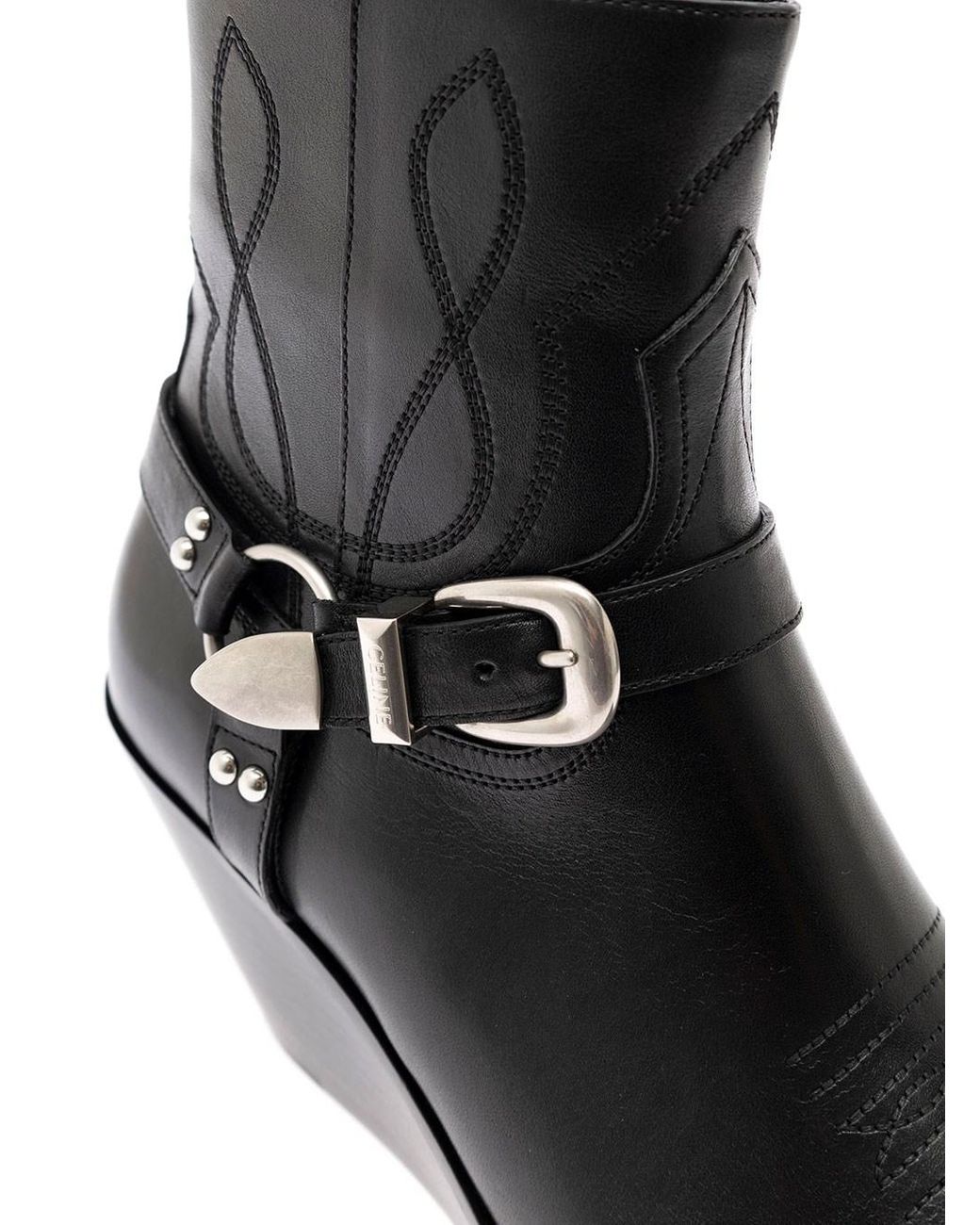 celine-black-Stivali-Moon-Neri