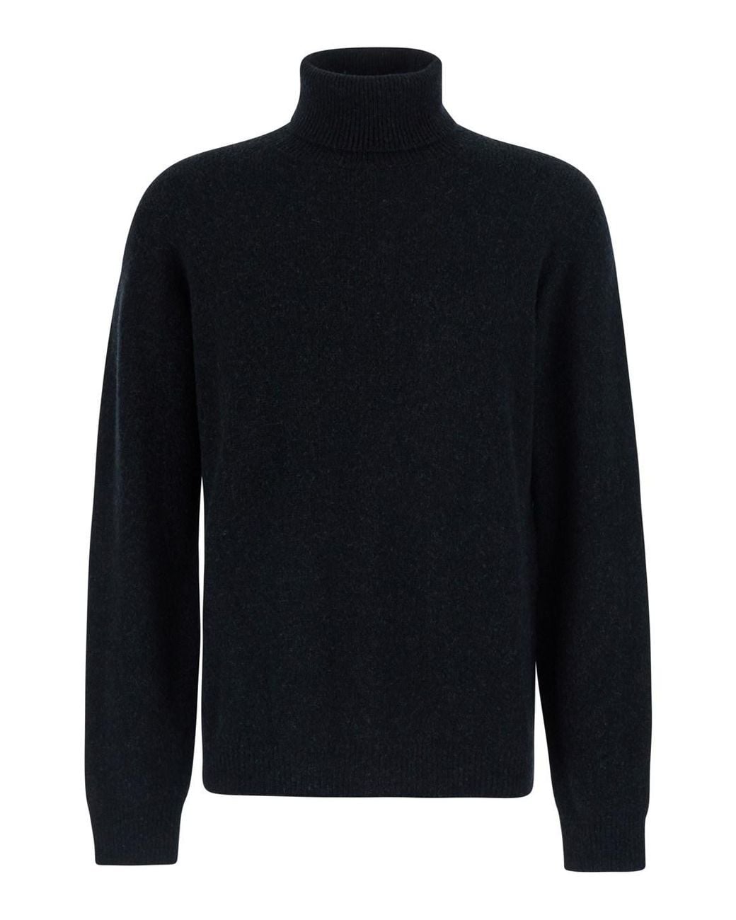 Roberto Collina Blue Turtleneck Sweater With High Collar And Long Sle for men