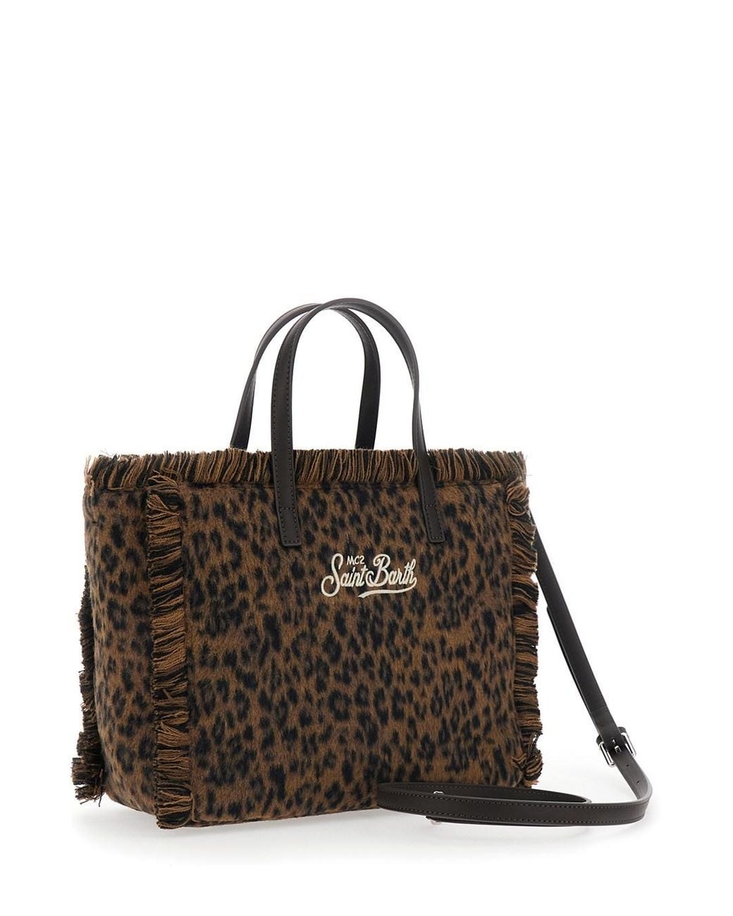 Mc2 Saint Barth Black Colette Felt Mini Shoulder Handbag With Patch & Logo