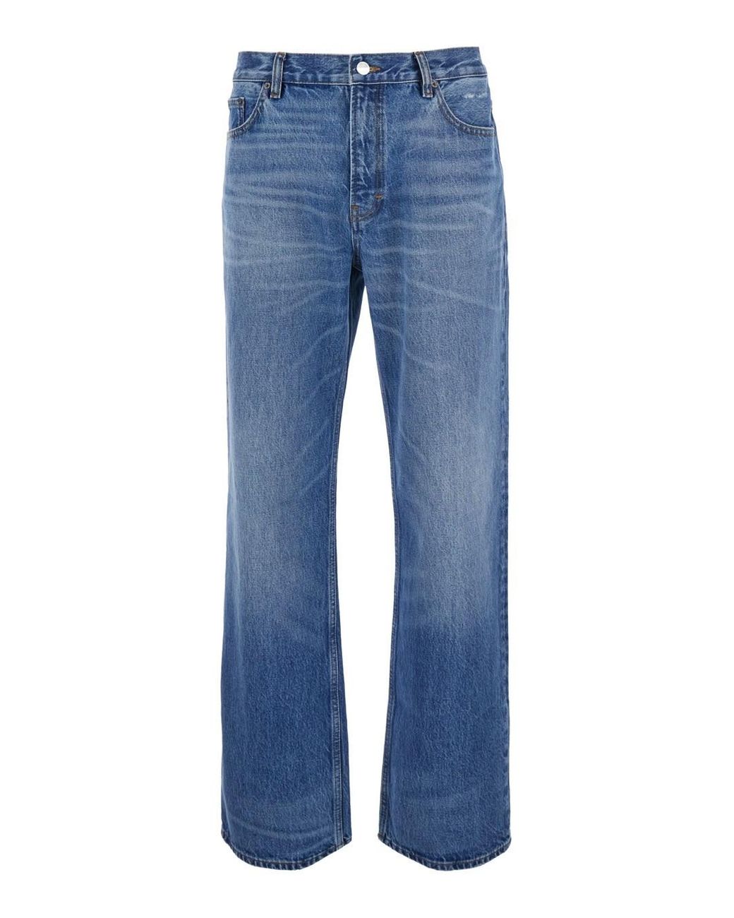 FRAME Blue Jeans With Faded Design And Wide Leg for men