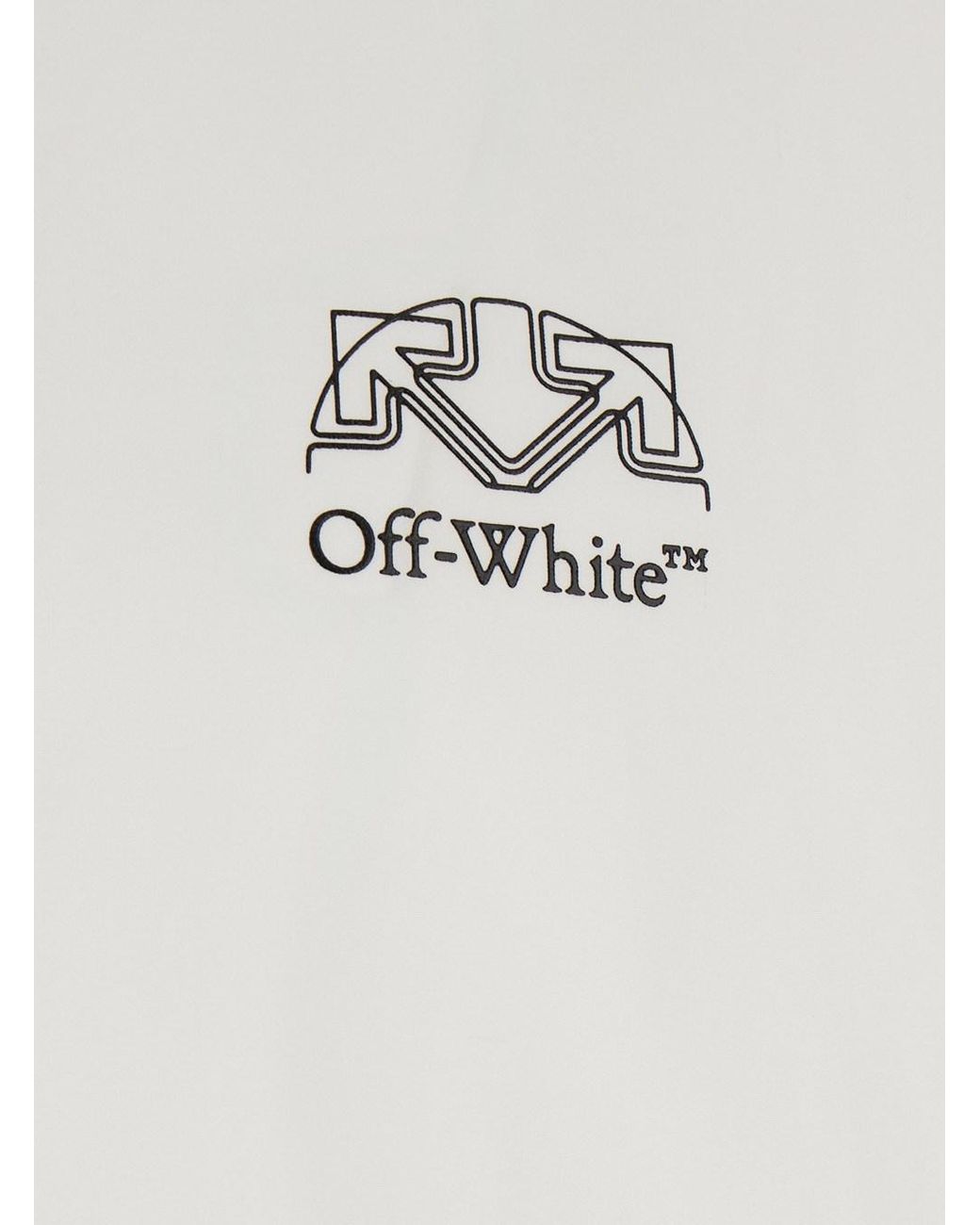 Off-White c/o Virgil Abloh White Long-Sleeved Tech Shirt Fabric for men