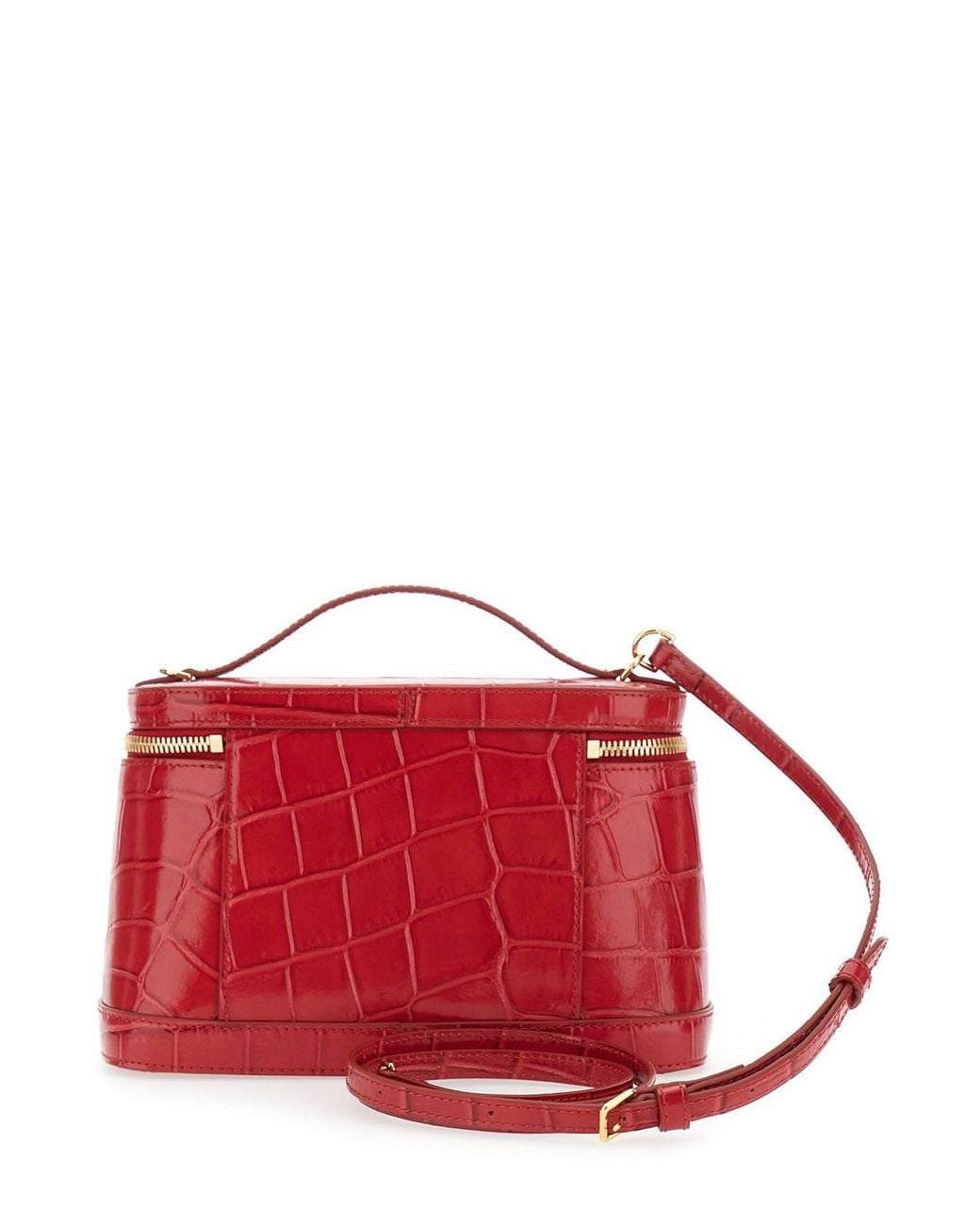 Jacquemus Red Le Petit Vanity Is A Calf Leather Crossbody Bag