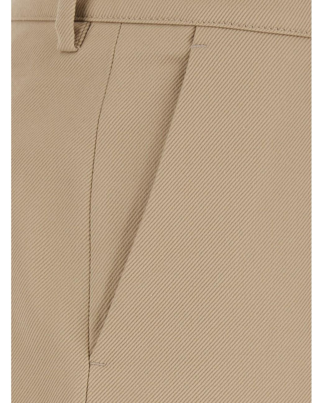 PT Torino Natural 'Francoise' Pants With A Welt Pocket On The Back